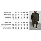 Графітовий спортивний костюм на флісі для чоловіків/ Чоловічий повсякденний спортивний костюм світшот + штани, фото 7