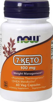 7-KETO NOW Food 7-KETO 100 mg 60 veg caps, фото 1