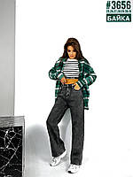 Жіночі джинси палаццо з утепленням розмірний ряд 25,26,27,28,29,30