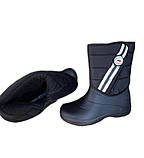 Зимові чорні дутики калоші пінка ПВХ ЕВА високі розмір 37 38 39 40, фото 10