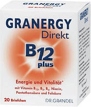 Харчова добавка з вітамінами та кислотами Dr. Grandel Granergy Direkt B12 Plus, 20 шт