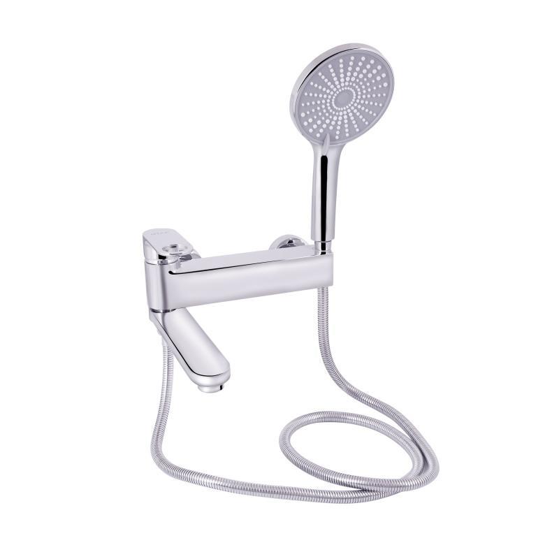 Змішувач для ванни Qtap Jay з поворотним виливом (з душовим гарнітуром) QTJAY260CRM45542 Chrome, фото 1