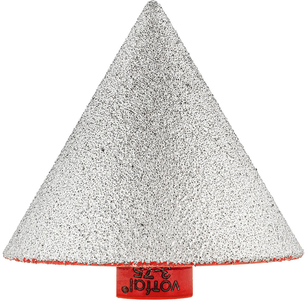 Фреза алмазна конусна для шліфування керамограніту M14 (3-75 мм) Vorfal V04363, фото 1