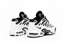 Чоловічі кросівки Nike Air Max Plus Drift White Black Grey Найк Аір Макс Дріфт білі текстиль air-підошва демісезон, фото 4