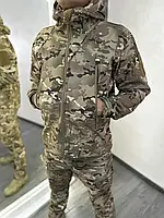 Костюм ESDY Softshell софтшел, тактичний. Мультикам зимовий