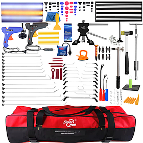 Набір PDR інструментів для ремонту та видалення вм'ятин без фарбування кузова авто QK-0096  зі спицями