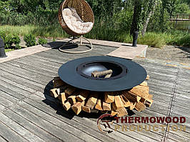 Садовий стіл мангал-барбекю Compact 124см для альтанки Thermowood Production