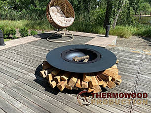 Садовий стіл мангал — барбекю для альтанки від Thermowood Production