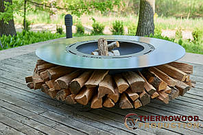 Садовий стіл мангал - барбекю Comfort 149см для альтанки Thermowood Production