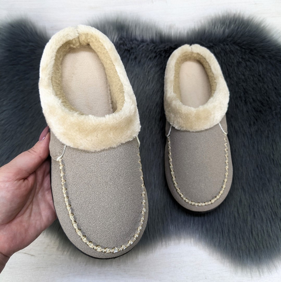 Капці жіночі домашні Dago Style теплі без задника кольору мокко 4525, фото 1