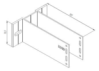H - кронштейн самонесучий посилений KMD 180*75M