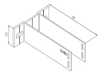 H - кронштейн самонесучий посилений KMD 180*55S