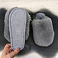 Тапочки хутряні жіночі закриті сірі NUO NUO 4594, фото 3