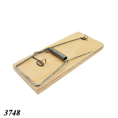 Мишоловка дерев'яна 105х47мм (5шт)