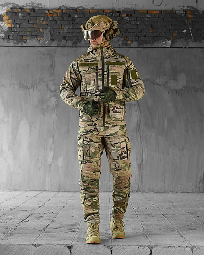 Военный костюм мультикам softshell с наколенниками в комплекте ...