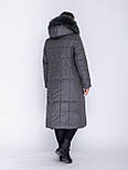 Стильний жіночий довгий  пуховик від виробника, фото 2