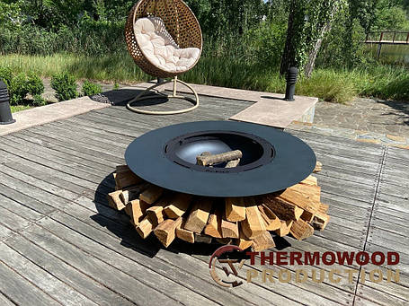 Садовий стіл мангал — барбекю для альтанки від Thermowood Production