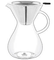 Кемекс для кави Wilmax, 700 мл, з багаторазовим фільтром
