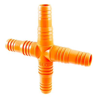 Штуцерний Хрест для шланга пластиковий універсальний 1/2"-5/8" (12-16 мм) SLD, Україна