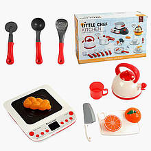 Іграшкова плита з посудом Little Chef Kitchen BC 9004, плита з аксесуарами, звуки, підсвітка
