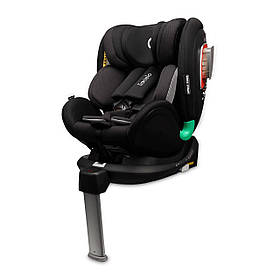 Автокрісло Lionelo Antoon Black Onyx i-Size (ISOFIX, група 0+/1, поворот 360°, опорна стійка) Чорне