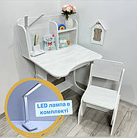 Парта зростаюча біле-дерево парта зростаюча шкільна парта парта для школяра