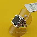 Чоловіча срібна печатка. Кільце срібло 925. 21.5 розмір, фото 7