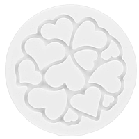 Силіконовий килимок MINI LOVE Ø 60 мм, h 2 мм, 6 шт х 2 мл Silikomart MINI LOVE DECOR