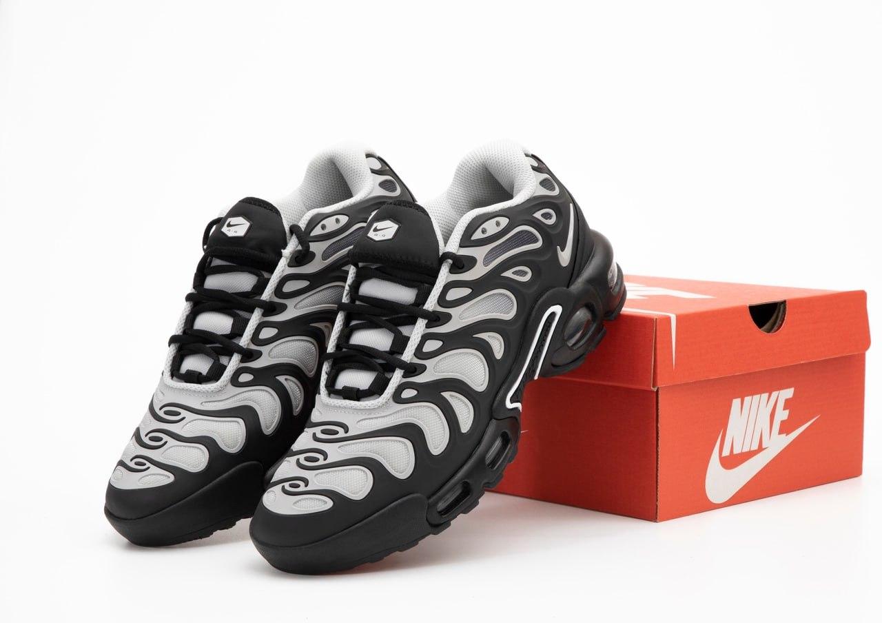 Чоловічі кросівки Nike Air Max Plus Drift Grey Black Найк Аір Макс Дріфт сірі текстиль air-підошва демісезон
