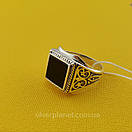 Чоловіча срібна печатка. Кільце срібло 925. 21.5 розмір, фото 9