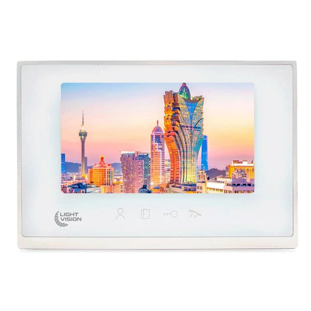 Відеодомофон 7” WiFi Light Vision MACAO FHD White (82-00204), фото 1