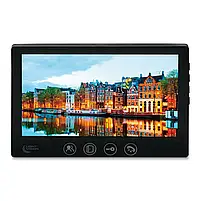 Комплект відеодомофона Light Vision: відеодомофон 7" AMSTERDAM FHD Black та відеопанель 2Mp White (82-00205-82-00242), фото 3