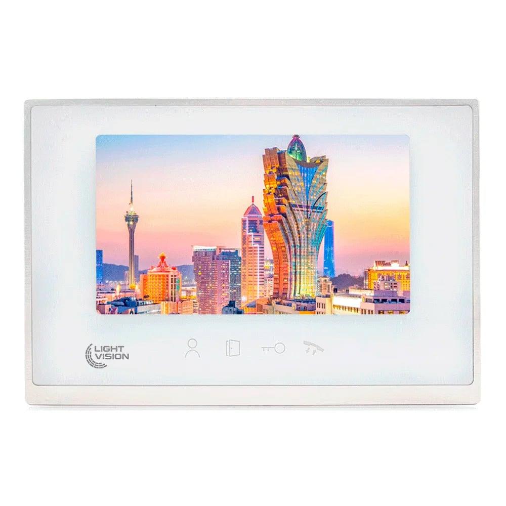 Відеодомофон 7” Light Vision MACAO FHD White (82-00202), фото 1
