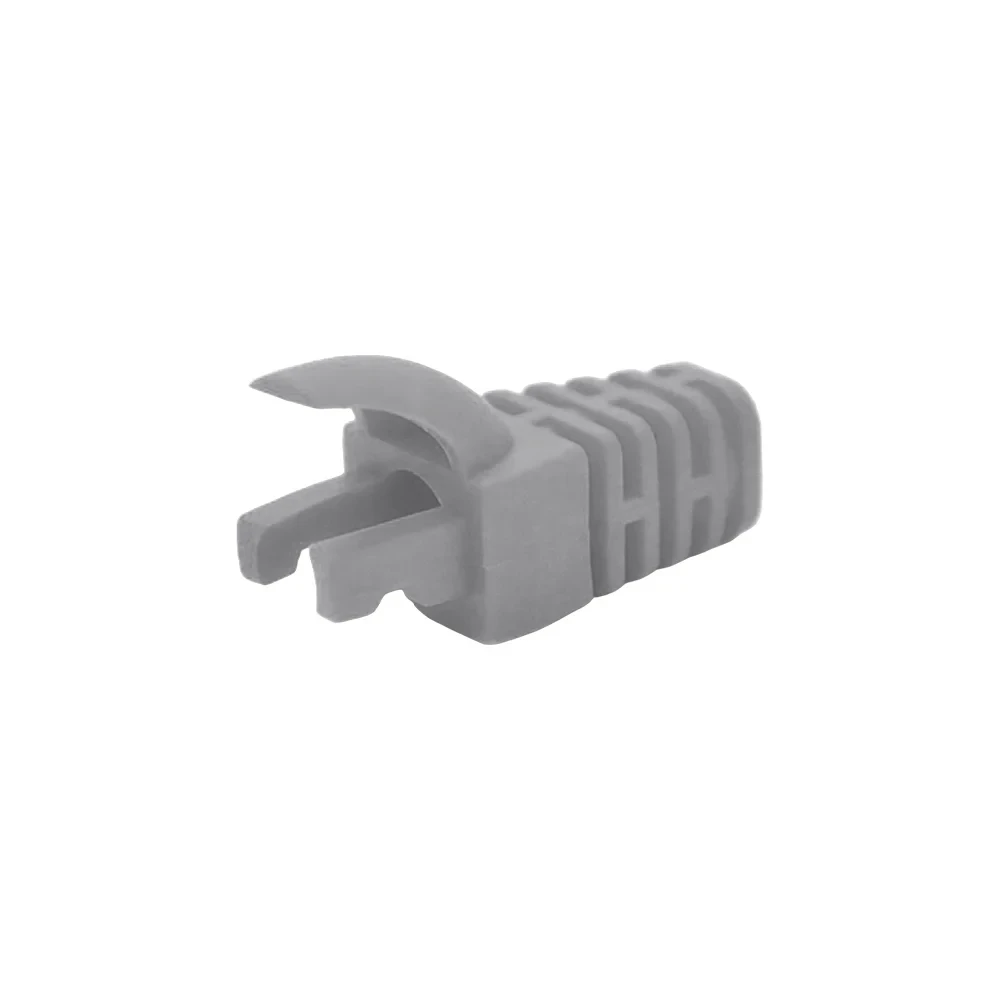 Чохол ізолюючий для роз'єму RJ-45 Cat.5/Cat.6, (N) ПВХ сірий, 100 шт. (74-00133)
