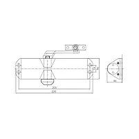 Дверний доводчик Dortec DT-84 Graphite (63-00035), фото 5