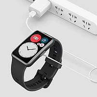 Зарядний пристрій для фітнес-браслету Honor Band 7, 6, Honor Watch ES (Type-C - вхід) білий, фото 11