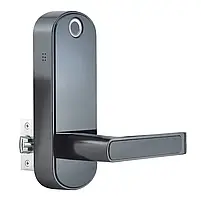 Замок біометричний автономний Trinix TRL-5107BTF Black Right з Bluetooth, зчитувачем відбитків пальців і карт Mifare (65-00024), фото 3