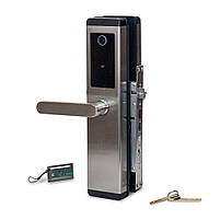 Замок біометричний автономний Trinix TRL-5304BTF Silver з Bluetooth, зчитувачем відбитків пальців і карт Mifare (65-00062), фото 2