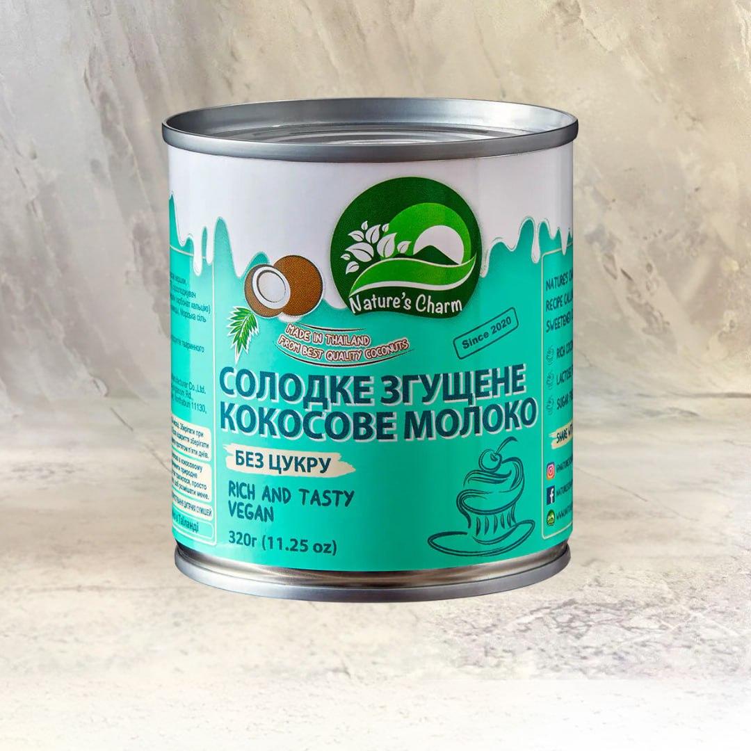 Кокосове молоко без цукру Natures Charm, 320 г