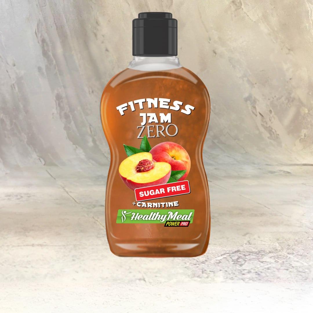 Фітнес-джем персик з карнітином без цукру Fitness Jam ZERO Power Pro 200 г, фото 1