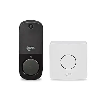 Дверний WiFi дзвінок Light Vision VLC-DR10T(Tuya) White з ІЧ-датчиком руху (75-00153)