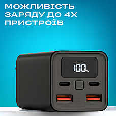 Повербанк для роутера XO PB97 65W 20000 mAh з швидкою зарядкою + юсб шнур для вай фай для роутера 9В/12В, фото 5