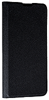 Кожаный чехол книжка Fibra case на Xiaomi Redmi Note 14 Pro (5G) / черный