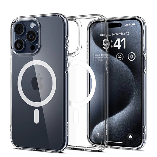Прозорий чохол Spigen Crystal with MagSafe для iPhone 15 Pro