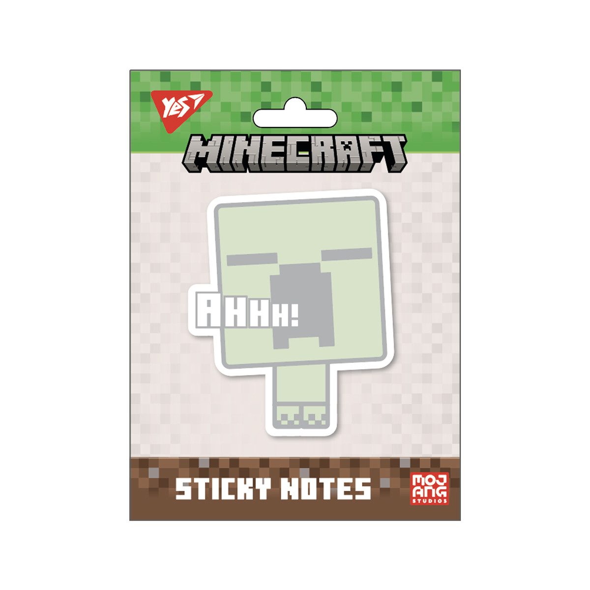 Папір з липким шаром фігурний Minecraft Creeper 40 аркушів YES (170398), фото 1