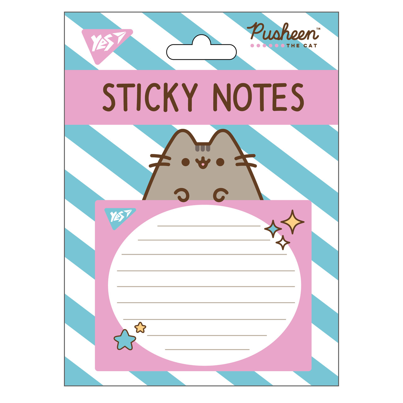 Папір з липким шаром фігурний Pusheen 40 аркушів YES (170399), фото 1