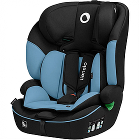 Автокрісло Lionelo Levi I-Size Blue Cobalt (група 1/2/3, 9-36 кг, регулювання підголівника) Чорно-синє