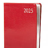 Щоденник А5 Leo Planner датований 2025 Glory червоний 368 стр (252537), фото 4