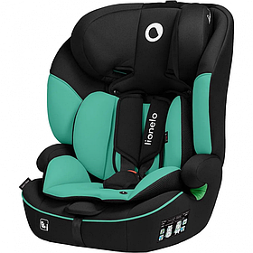 Автокрісло Lionelo Levi I-Size Green Emerald (група 1/2/3, 9-36 кг, регулювання підголівника) Чорно-зелене