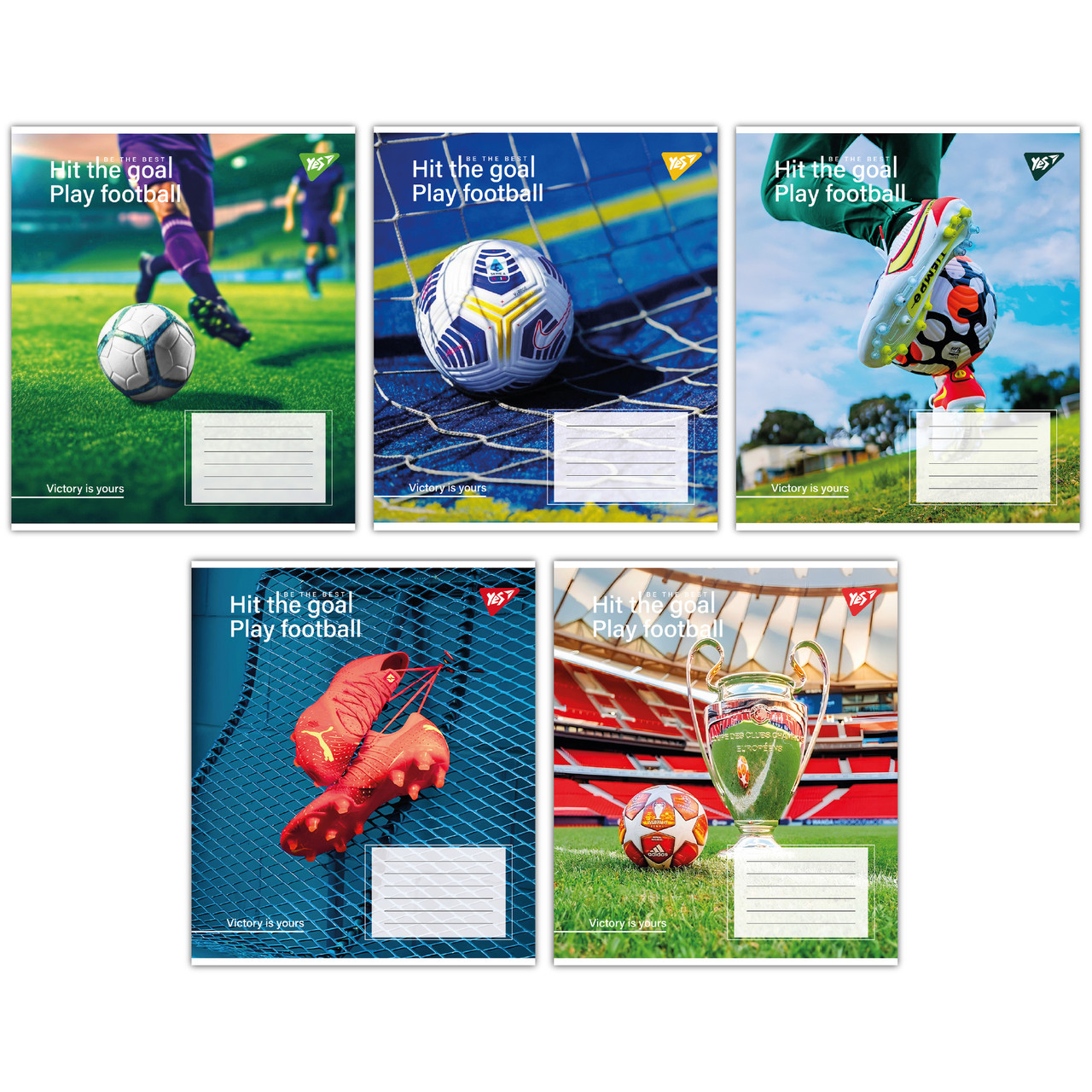 Зошит шкільний Hit the goal А5 96 аркушів лінія YES (767426)